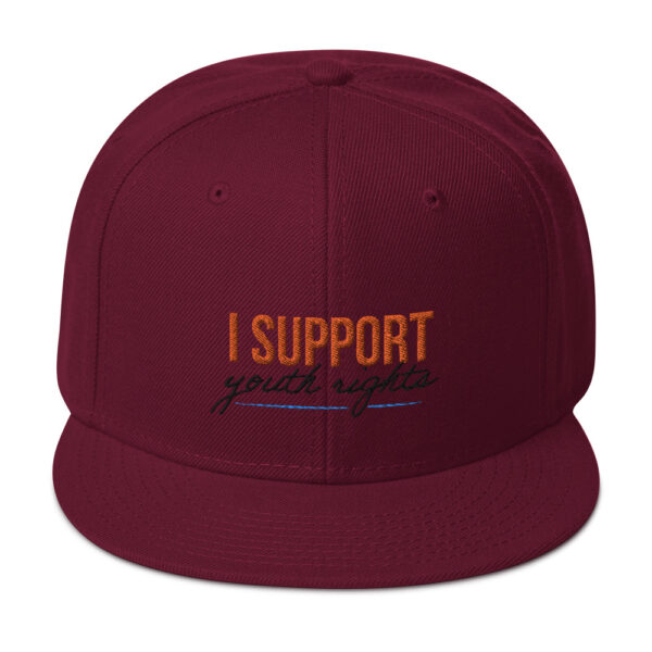I Support Youth Snapback Hat - Image 14