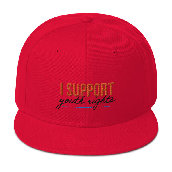 I Support Youth Snapback Hat - Image 17