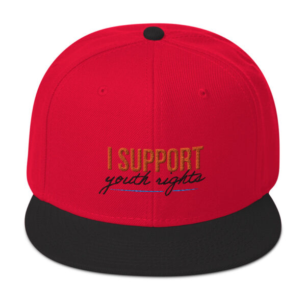 I Support Youth Snapback Hat - Image 16