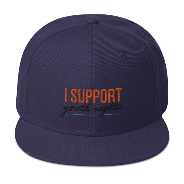 I Support Youth Snapback Hat - Image 11
