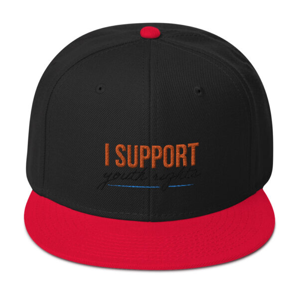 I Support Youth Snapback Hat - Image 10