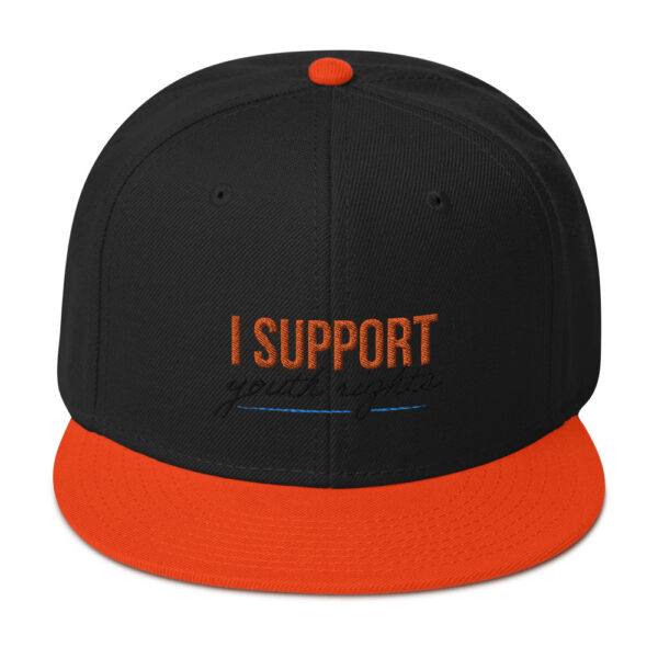 I Support Youth Snapback Hat - Image 5