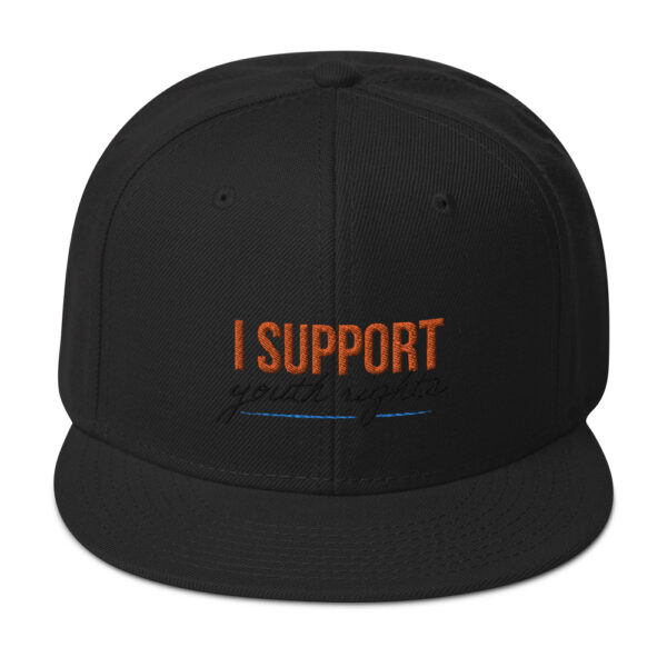 I Support Youth Snapback Hat - Image 2