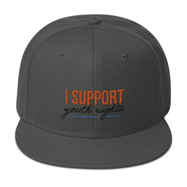 I Support Youth Snapback Hat - Image 8