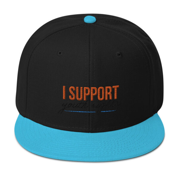 I Support Youth Snapback Hat - Image 3